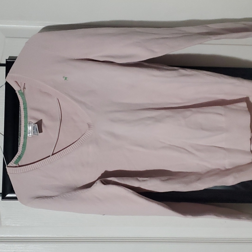 Womens pink old navy V neck sweater